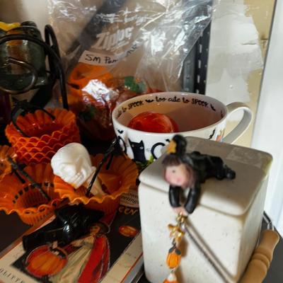 Stuff on the Shelf for Halloween (A) Top Shelf 