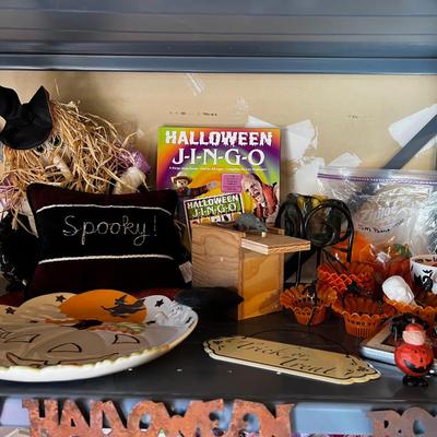Stuff on the Shelf for Halloween (A) Top Shelf 