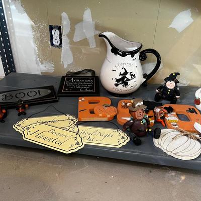 Stuff on the Shelf for Halloween (c ) Bottom Shelf