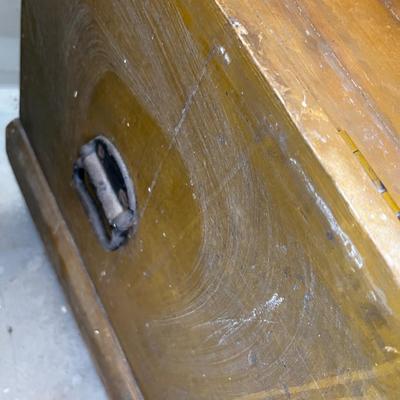 Antique TRUNK Mustard Color Paint