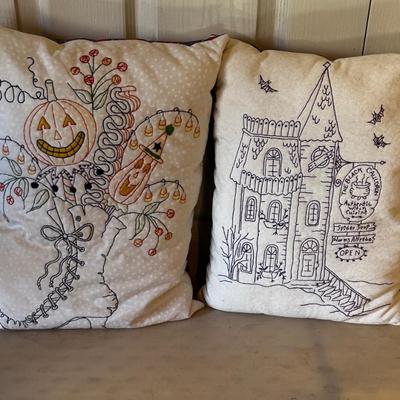 2 Darling Embroidered Pillows 