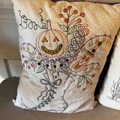 2 Darling Embroidered Pillows 