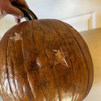 Resin Jack-o-Lantern Pumpkin