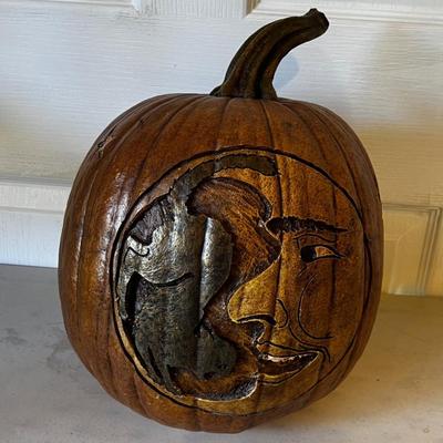 Resin Jack-o-Lantern Pumpkin