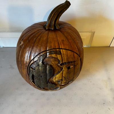 Resin Jack-o-Lantern Pumpkin
