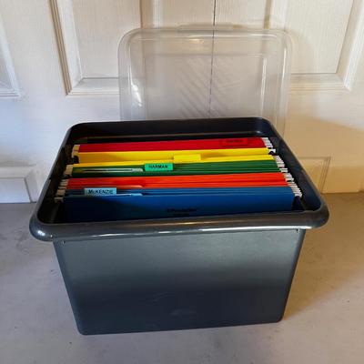 Plastic Legal File Folder Box 