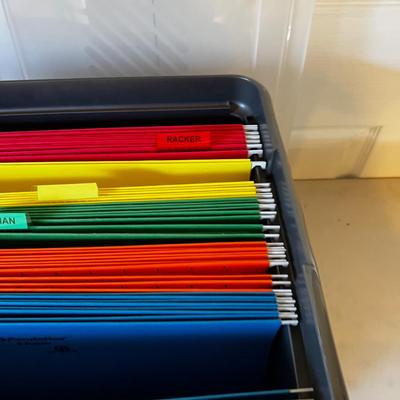 Plastic Legal File Folder Box 