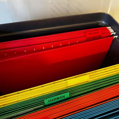 Plastic Legal File Folder Box 