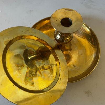 2 Plates of Solid Brass 