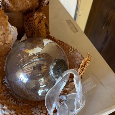 Clear Glass  Ball, Ornaments etc. 
