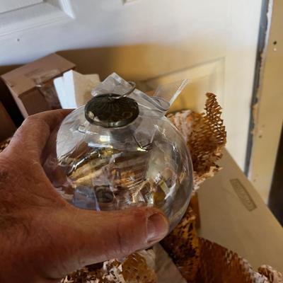 Clear Glass  Ball, Ornaments etc. 