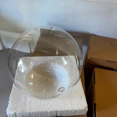 Clear Glass  Ball, Ornaments etc. 