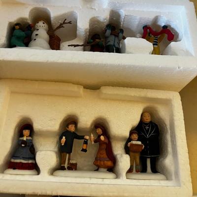 3 Sets of Heritage Village Collection Figurines and Accessories 