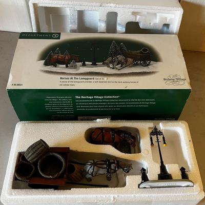 Dept 56 Horses at the Lamp Guard