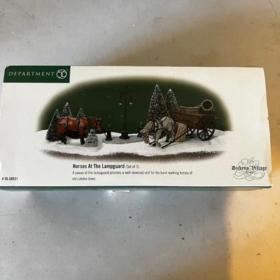 Dept 56 Horses at the Lamp Guard