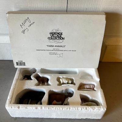 Farm Animal Set Dept 56 Heritage Village 