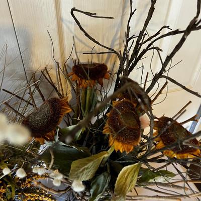 2 Floral Arrangements in Earth tones