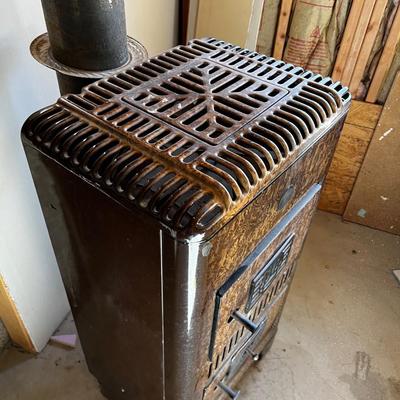 Brown Enamel Coal Burning STOVE 