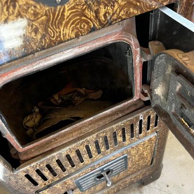 Brown Enamel Coal Burning STOVE 