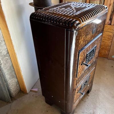 Brown Enamel Coal Burning STOVE 