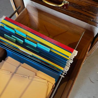 OAK 2 Drawer File Cabinet 