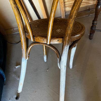 Antique Bent Wood Chair. 