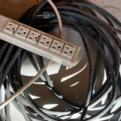 2 Extension Cords & Plug Bar