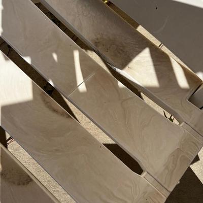 Chase Lounge and Side Table WHITE 