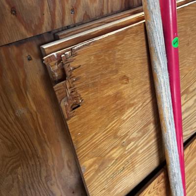 (3)  2  -  3 /4 " Sheets of Plywood and 1 3/8" Plywood