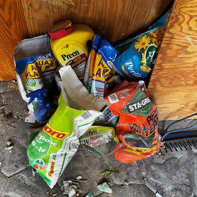 Several Bags of Fertilizer and Garden Soil 
