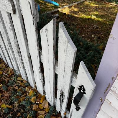 Rustic Picket Fence Gate