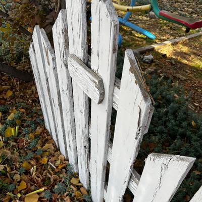 Rustic Picket Fence Gate