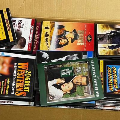 Giant Box of DVD including John Wayne, LDS and Family