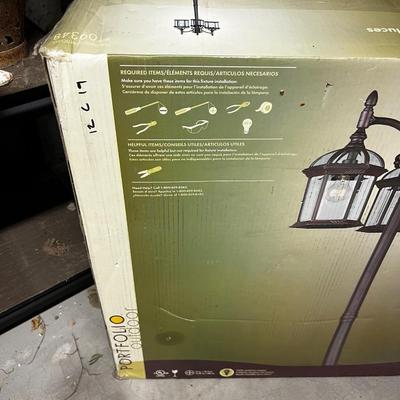 3 Light Lamp Post by Portfolio NEW in the Box 