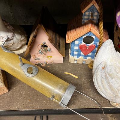 Ceramic Duck, Bird House, Shelf of Yard DÃ©cor' 