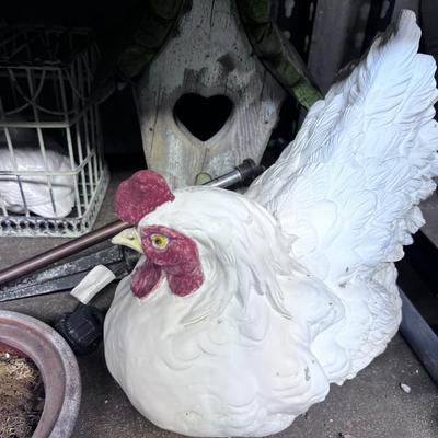 Resin Rooster Shelf of yard DÃ©cor