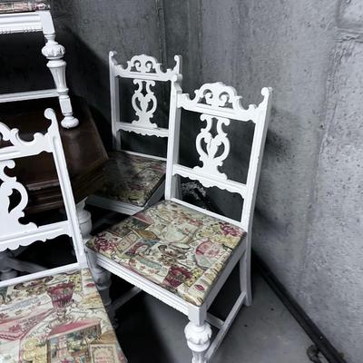 Jacobian Dining Table with 6 Chairs - 1 Captain & 5 Side