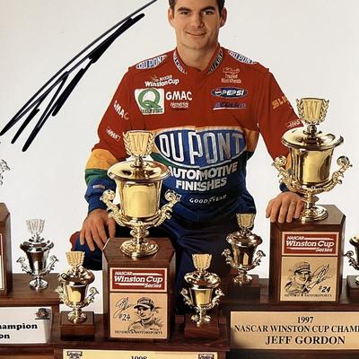 NASCAR Champion Jeff Gordon signed photo