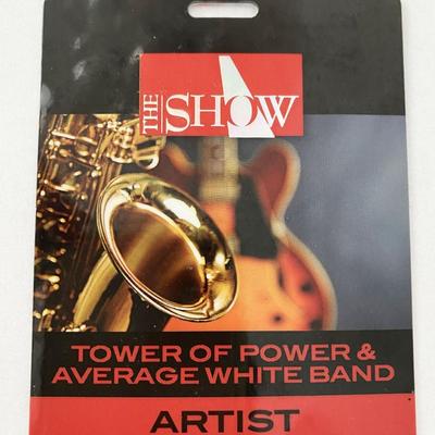 Tower of Power & Average White Band Artist Backstage Pass