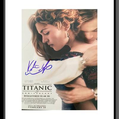 Titanic Kate Winslet signed movie photo