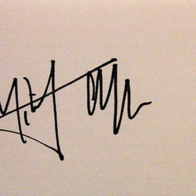 Mick Jagger signature slip 