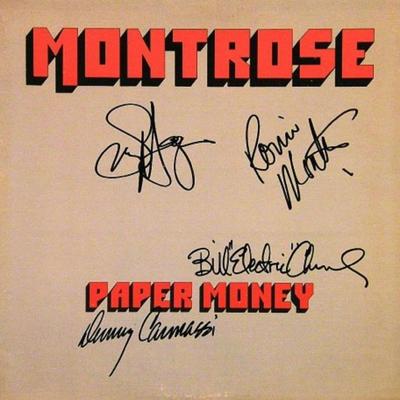 Montrose signed Paper Money album