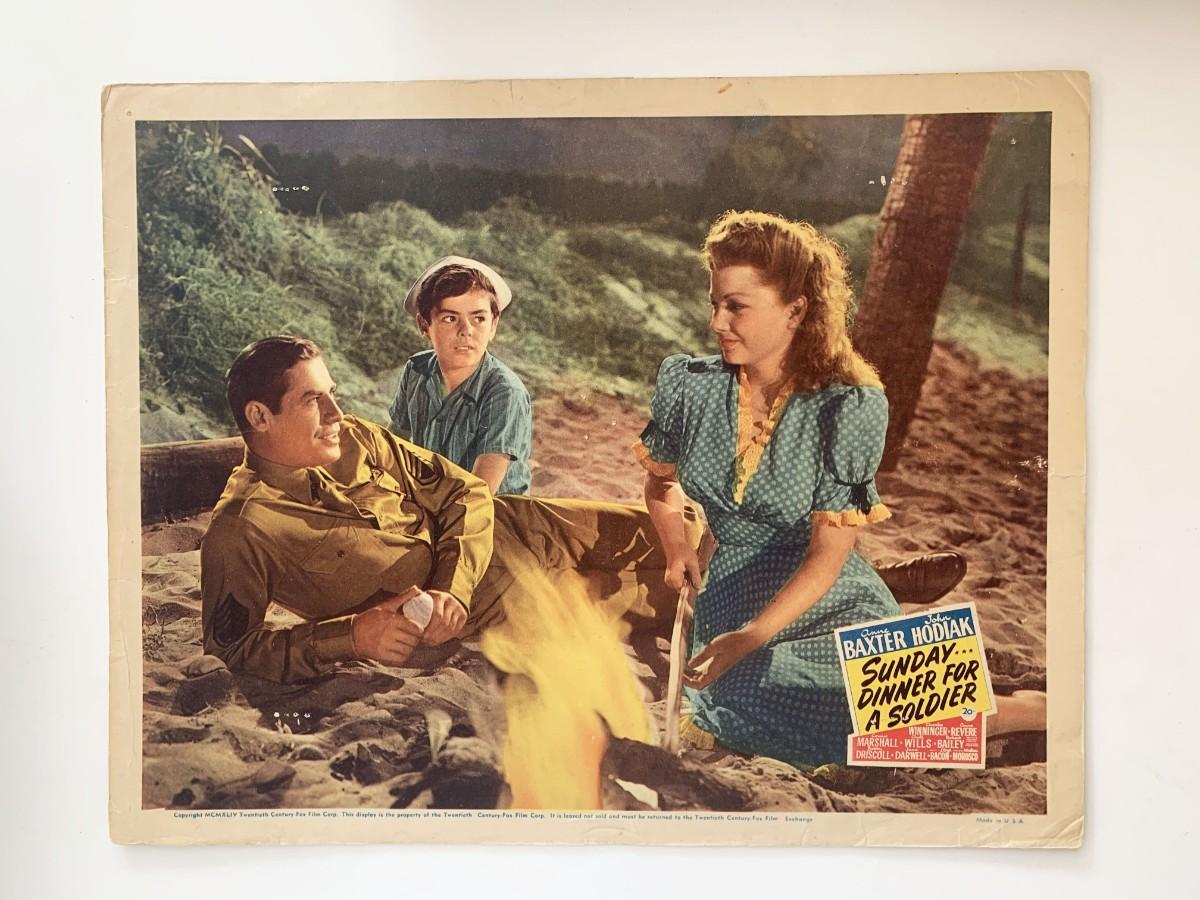 Sunday Dinner For A Soldier Original 1944 Vintage Lobby Card Sunday Dinner For A Soldier Original 1944 Vintage Lobby Card