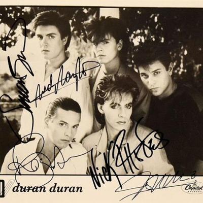 Duran Duran signed promo photo 