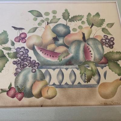 Framed Fruit Print