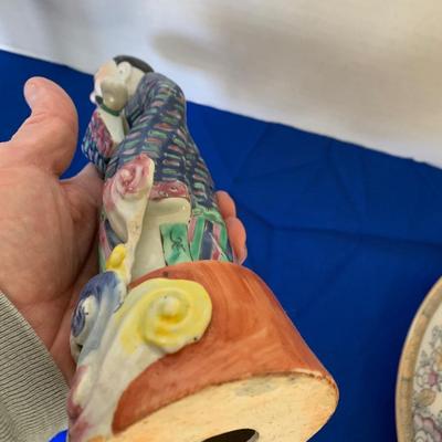 Early Signed Antique Asian Pottery Lot