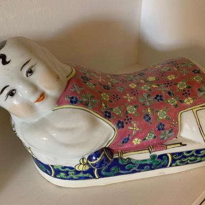 Heavy Porcelain Asian Headrests