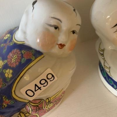 Heavy Porcelain Asian Headrests