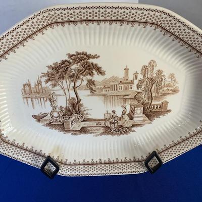 Adam & Sons Ironstone Platter Du Barry