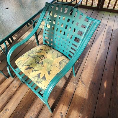 Patio Table and 6 Chairs 60x38